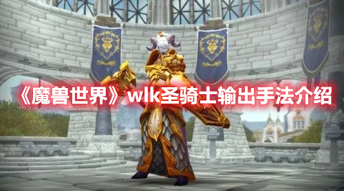 《魔兽世界》wlk圣骑士输出手法介绍