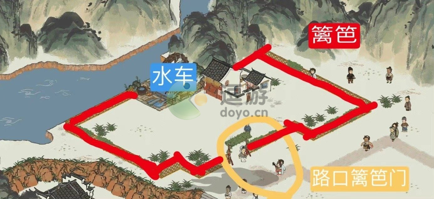 江南百景图怎么修复篱笆门