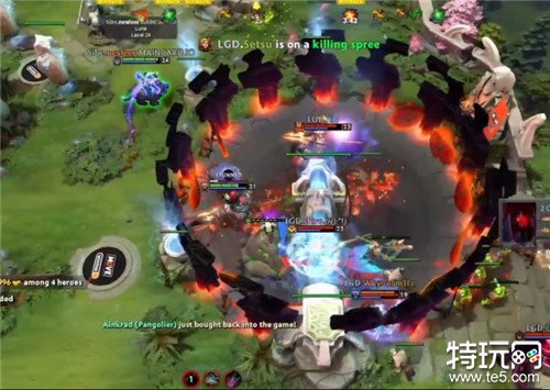 DOTA2小组赛A组第一轮老干爹大胜 LGD战队2-0战胜OneMove