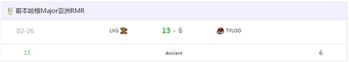 CS亚洲RMR上演连赢12分 LVG战队逆风翻盘TYLOO