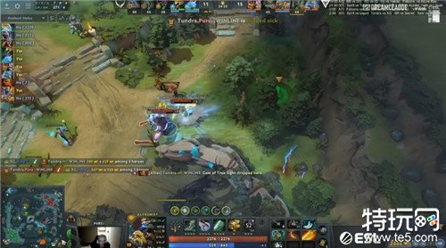 DOTA2梦幻联赛小组赛B组中国队胜 XG战队以2-0战胜Tundra