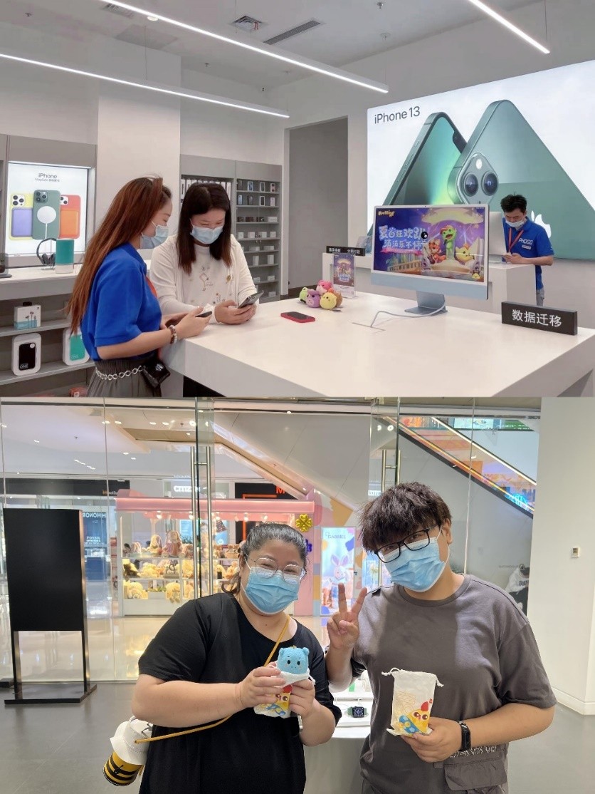 开心消消乐X Apple 授权专营店，开启“夏日狂欢趴”！线下门店领取实物周边