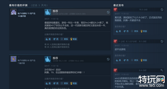 《足球经理2024》Steam特别好评 在线峰值7.8万