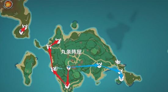 原神刀镡采集路线图